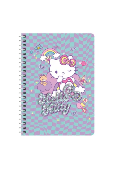 Patio Ko�obrulion A4 100k.w kratk� metalowa spirala Hello Kitty pink  wz�r 3