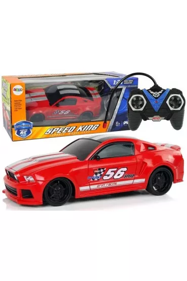 Auto sportowe 1:24 zdalnie sterowane czerwone LeanToys
