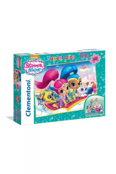 Puzzle 40 el. SuperColor. Shimmer and Shine Clementoni