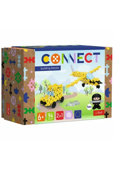 Klocki Connect - Awionetka / Samochd S TREFL