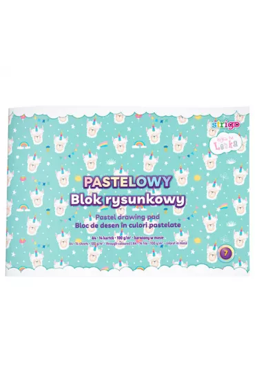 Pilot Blok rysunkowy pastelowy A4 Lenka 14 kartek 10 szt.