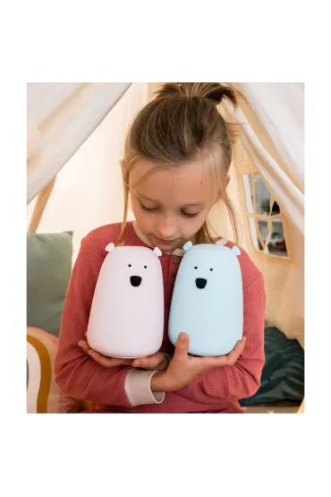 Rabbit&Friends Mi� du�y lampka silikonowa niebieska