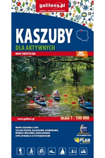Kaszuby dla aktywnych. Mapa turystyczna 1:100 000