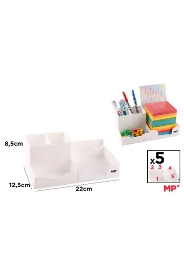 Mp Main Paper Organizer na biurko bia�y