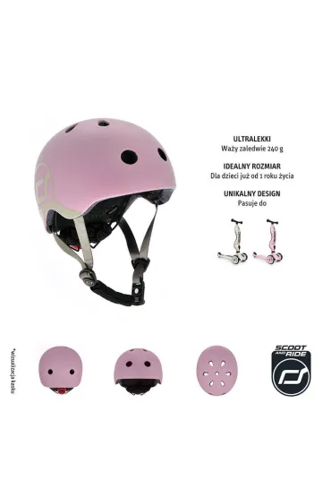 Kask XXS-S dla dzieci 1-5 lat Rose Scootandride