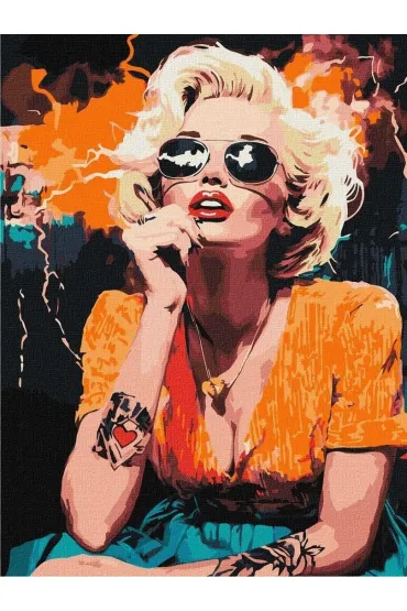 Ideyka Malowanie po numerach - Monroe w Hollywood 30x40cm