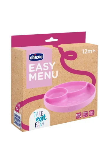 Chicco Talerz silikonowy 3-dzielny 12m+