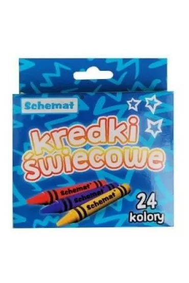 Schemat Kredki �wiecowe 24 szt.