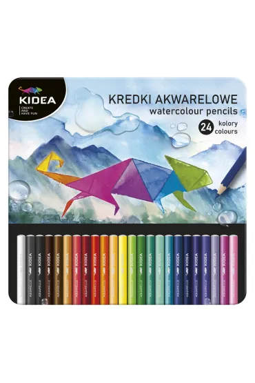 Derform Kredki akwarelowe w pude�ku 24 szt.