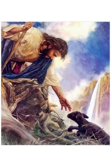 Norimpex Diamentowa mozaika - Jezus ratuje czarn� owce 30x40cm