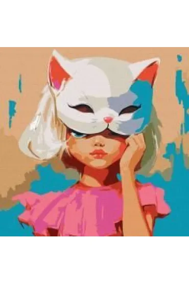 Ideyka Malowania po numerach - Miau 50x50cm