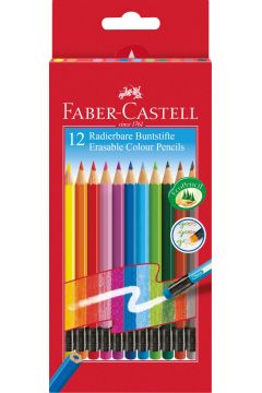 Faber-Castell Kredki z gumk 12 kolorw