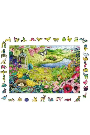 Puzzle drewniane 500 el. Dziki ogr�d Ravensburger