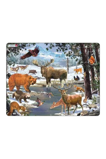 Puzzle Uk�adanka Las p�nocny Maxi Larsen