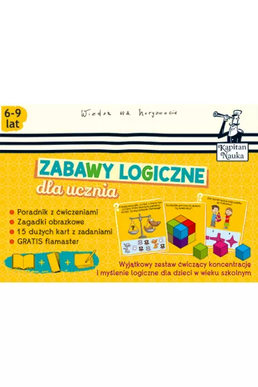Zabawy logiczne dla ucznia. Wyj�tkowy zestaw �wicz�cy koncentracj� i my�lenie logiczne dla dzieci w wieku szkolnym