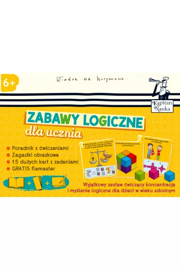 Zabawy logiczne dla ucznia. Wyj�tkowy zestaw �wicz�cy koncentracj� i my�lenie logiczne dla dzieci w wieku szkolnym