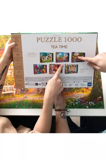Puzzle 1000 el. Urocza chatka w lesie Trefl