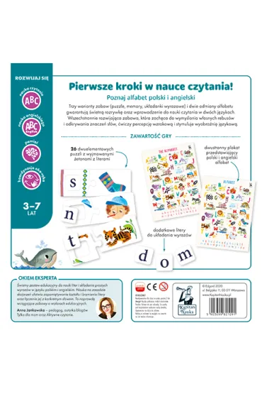 Kapitan Nauka. Alfabet na 3 sposoby Edgard - Agnieszka Ulatowska