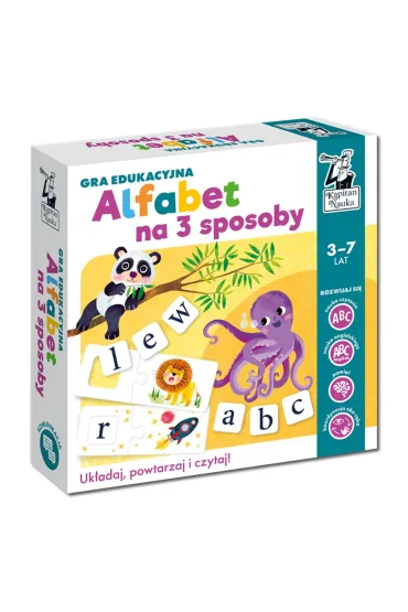 Kapitan Nauka. Alfabet na 3 sposoby Edgard - Agnieszka Ulatowska
