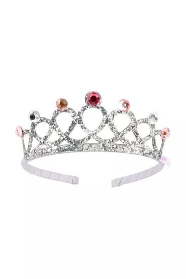 Korona tiara srebrna Emy
