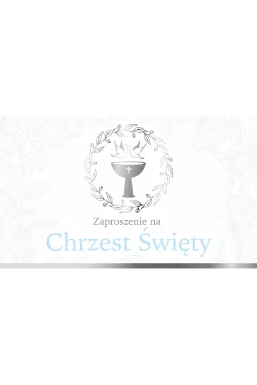 Armin Style Zaproszenie na Chrzest �wi�ty ch�opca ZP-16 10 szt.