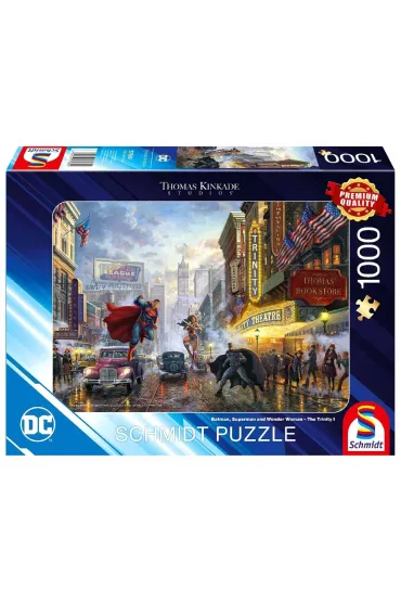 Puzzle 1000 el. PQ T.Kinkade Batman Wonder Woman Superman Schmidt Spiele-Puzzle