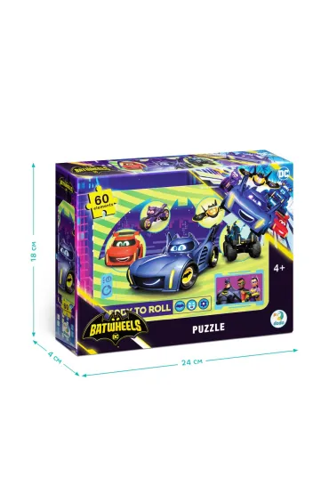 Puzzle 60 el. Batwheels Chc� si� bawi� Dodo
