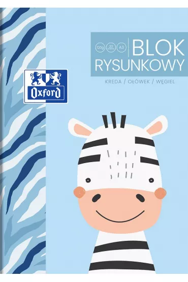 Oxford Blok rysunkowy Kids A3 bia�y G�adka