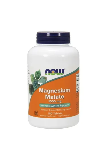 Now Foods Magnesium Malate Jab�czan magnezu 1000 mg Suplement diety 180 tab.