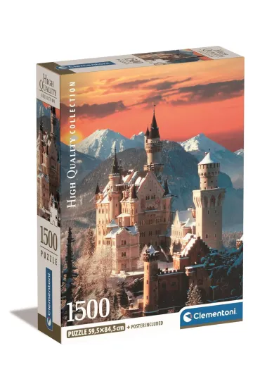 Puzzle 1500 el. Compact Neuschwanstein Clementoni