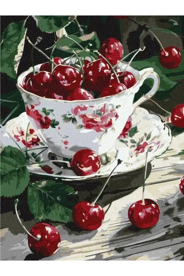 Ideyka Malowanie po numerach - Wi�niowa rozkosz 30x40cm