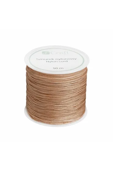 dpCraft Sznurek nylonowy 0,8mm Soft Carmel 50 m
