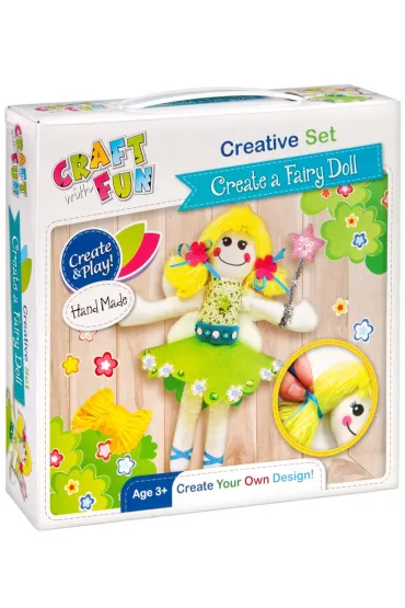 Craft with Fun Zestaw kreatywny Lalka 20x20x5cm