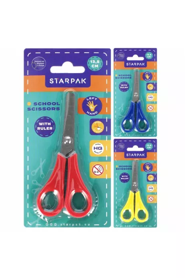 Starpak No�yczki lewor�czne z miark� 13cm