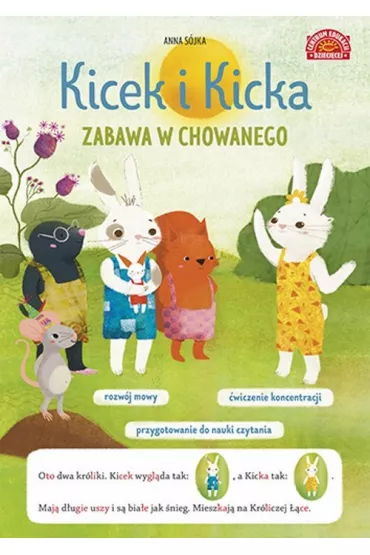 Kicek i Kicka. Zabawa w chowanego. Czytanki sylabowe z obrazkami - Anna Sjka