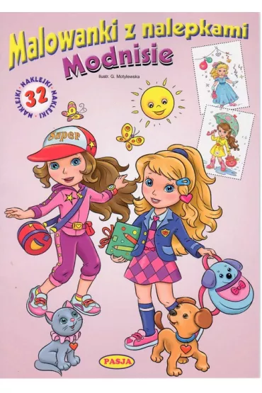 Malowanki z nalepkami. Modnisie - Gra�yna Motylewska