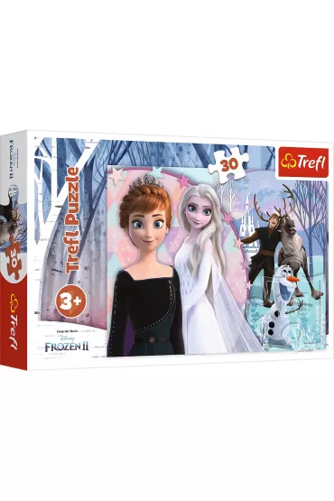 Puzzle 30 el. Magiczna Kraina Lodu Trefl