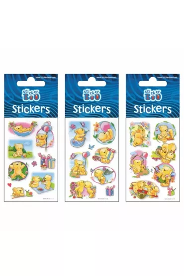 Sticker Boo Naklejki silver Misie