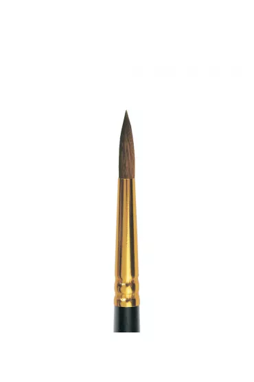 Roubloff: Kolinsky Syntetic - Round Brush 1S15-00 (Black & Gold)