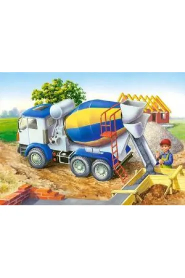 Puzzle 60 el. Betoniarka plac budowy Castorland