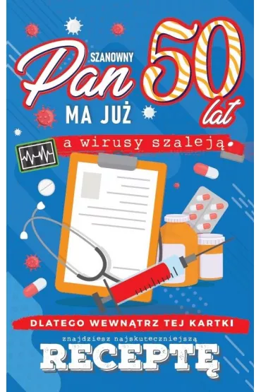 Yeku Karnet Urodzinowy z recept� 50 JCX-049