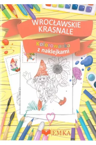 Wroc�awskie krasnale kolorowanka z naklejkami