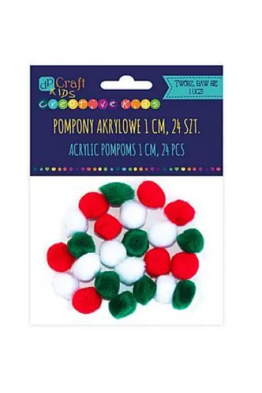 dpCraft Pompony akrylowe 1cm