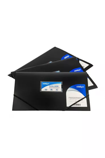 Pilot Teczka z gumk� PP A4, czarna