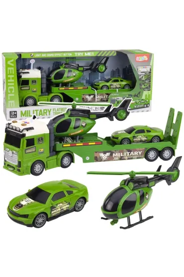 Zestaw militarny �wiat�o d�wi�k LeanToys
