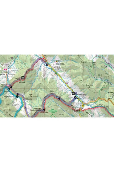 Beskid Niski map&guide XL PL laminat 2021