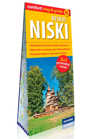 Beskid Niski map&guide XL PL laminat 2021