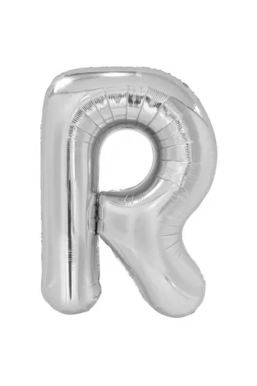 Amscan Balon foliowy litera R srebrna 60,5x86cm