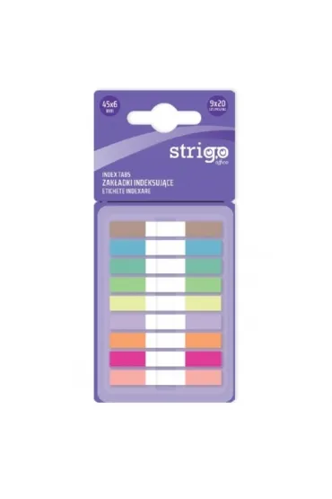 Strigo, Zak�adki indeksuj�ce z linijk� 9 kolor�w, 180 kartek