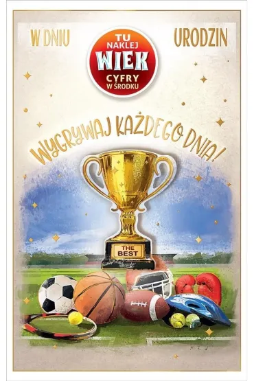 AbCard Kartka okoliczno�ciowa Urodziny (wymienne cyfry)